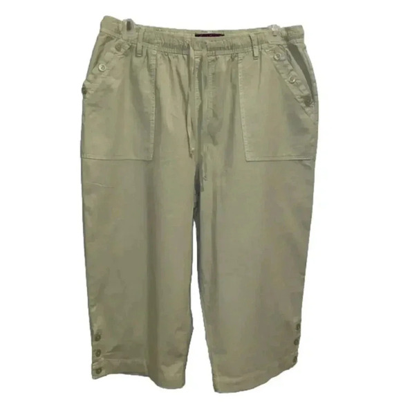 Gloria Vanderbilt Crop Pants Really Cute Size XL - Picture 1 of 7